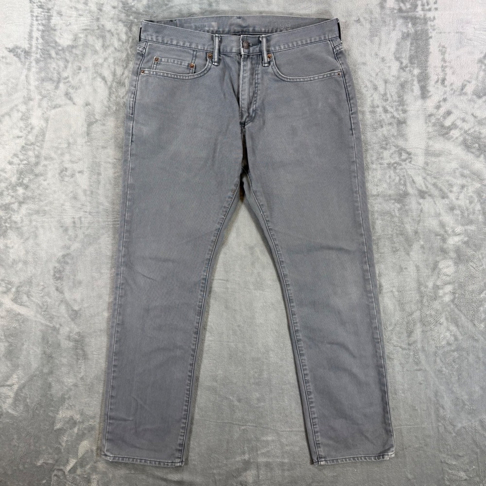 Gap 1969 Slim Fit Jeans Men's Size 32x30 Gray Cotton Denim Pants